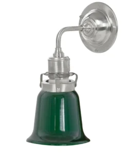 Vägglampa - Lillienstedt nickel, grön klocka
