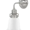 Vägglampa - Lillienstedt nickel, opalvit klocka