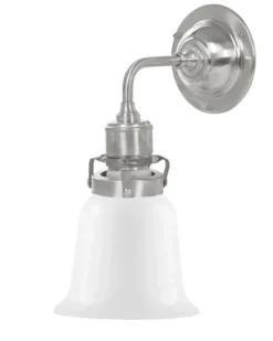 Vägglampa - Lillienstedt nickel, opalvit klocka