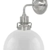 Vägglampa - Lillienstedt nickel, opalvit halvsfär