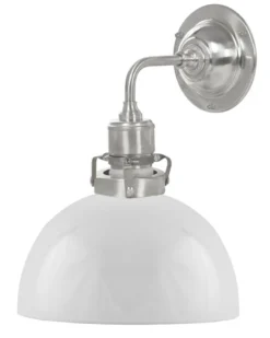 Vägglampa - Lillienstedt nickel, opalvit halvsfär