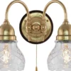 Vägglampa - Stackelberg mässing, slipat klarglas