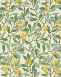 William Morris & Co. Tapet - Arbutus Sage/Lemon