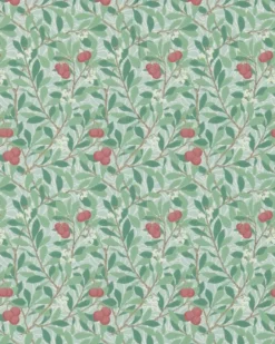 William Morris & Co. Tapet - Arbutus Thyme/Coral