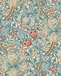 William Morris & Co. Tapet - Golden Lily Slate/Manilla