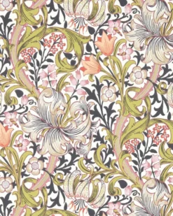 William Morris & Co. Tapet - Golden Lily Espresso
