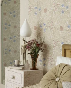 William Morris & Co. Tapet - Larkspur Slate/Russet