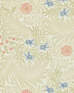 William Morris & Co. Tapet - Larkspur Manilla/Old Rose