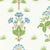 William Morris & Co. Tapet - Meadow Sweet Cobalt/Grass Green