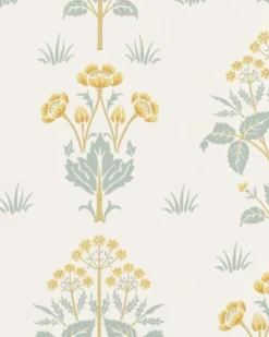 William Morris & Co. Tapet - Meadow Sweet Gold/Slate