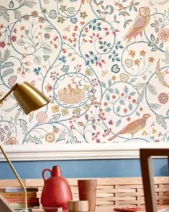 William Morris & Co. Tapet - Newill indigo saffron