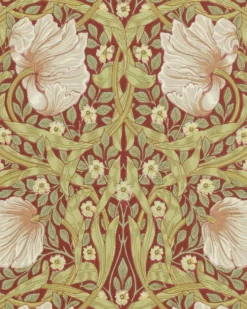 William Morris & Co. Tapet - Pimpernel Brick/Olive