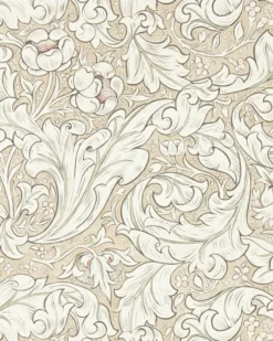 William Morris & Co. Tapet - Pure Bachelor´s Button Linen/Coral