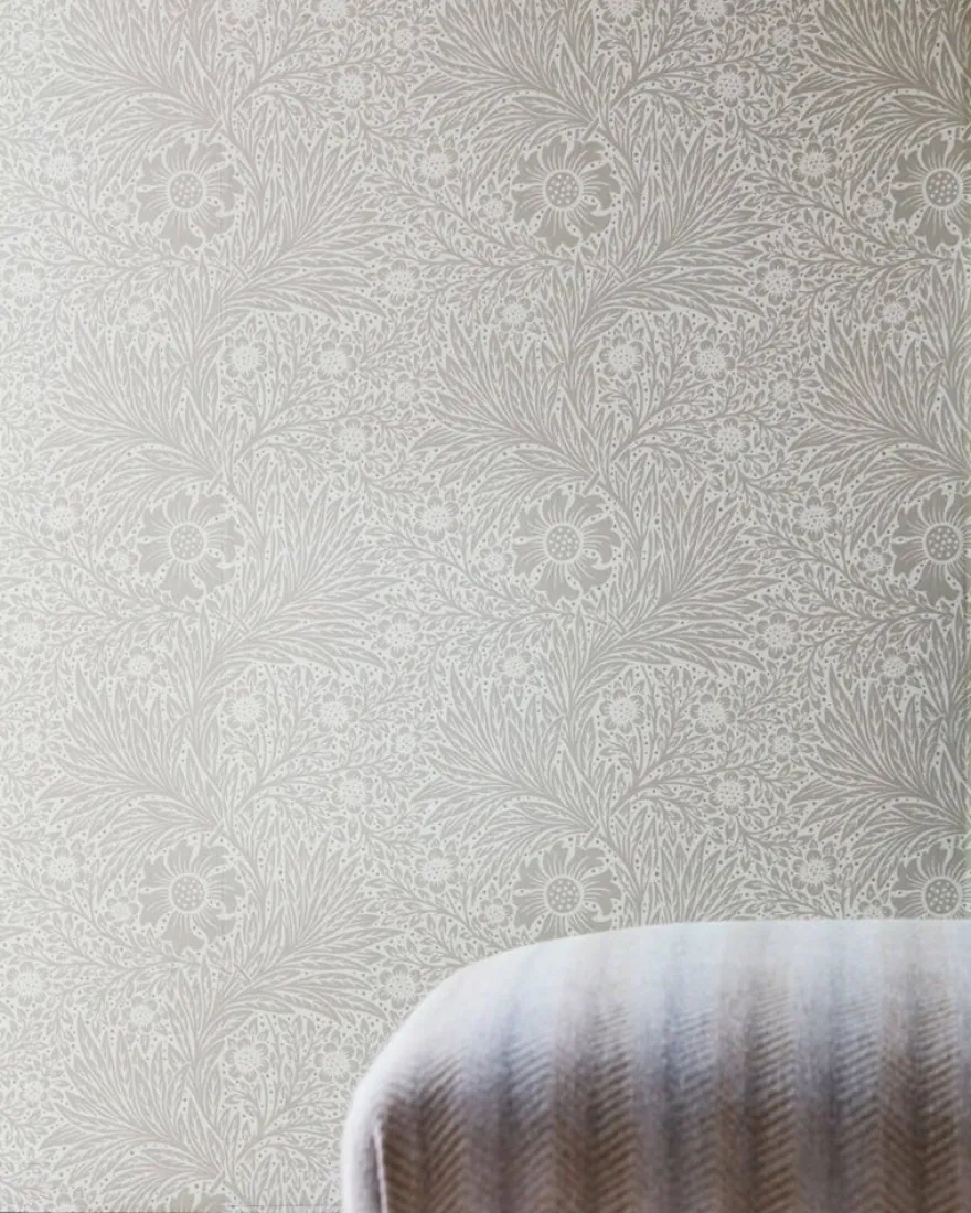 William Morris & Co. Tapet - Pure Marigold Cloud Grey