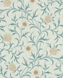 William Morris & Co. Tapet - Scroll Loden/Slate