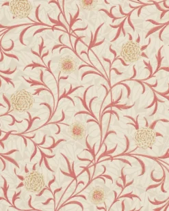 William Morris & Co. Tapet - Scroll Light brick/Buff