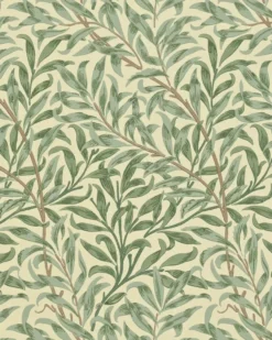 William Morris & Co. Tapet - Willow Boughs Green