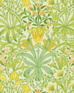 William Morris & Co. Tapet - Woodland Weeds sap green